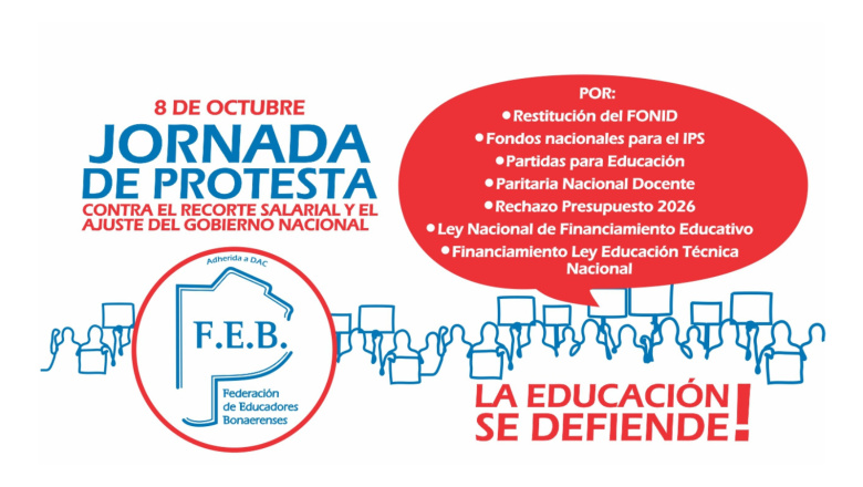 JORNADA DE PROTESTA: Contra el recorte salarial y el ajuste del gobierno nacional