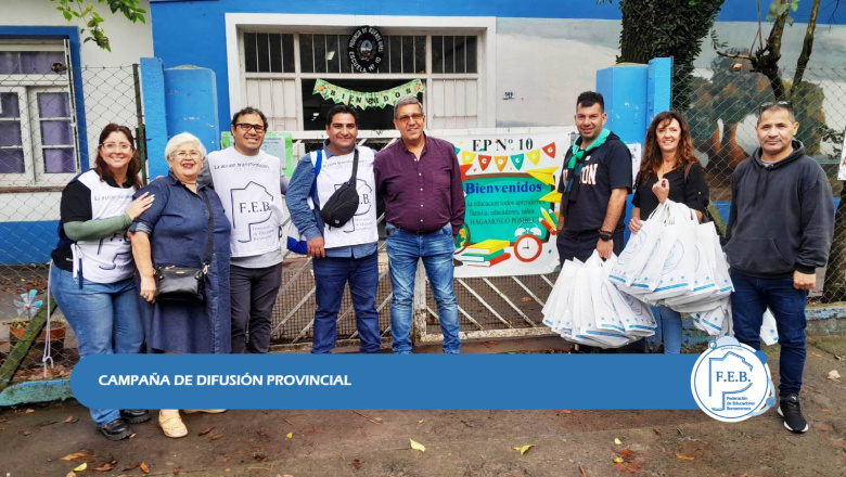 PILAR: LA CAMPAÑA DE DIFUSIÓN PROVINCIAL JUNTO A LOS DOCENTES DEL DISTRITO