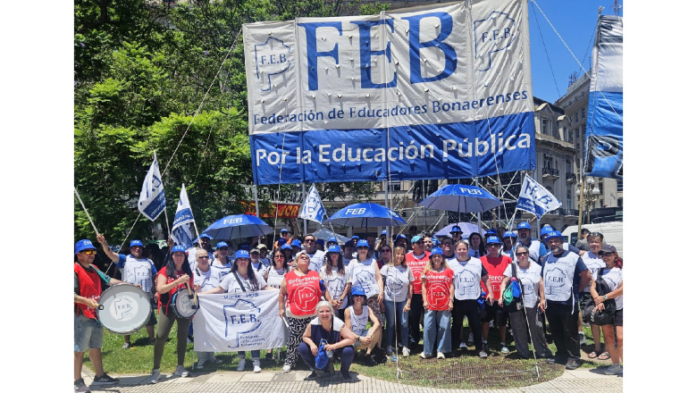 LA FEB SE MOVILIZÓ EN RECHAZO A LA REFORMA LABORAL Y POR LA RESTITUCIÓN DEL INCENTIVO DOCENTE