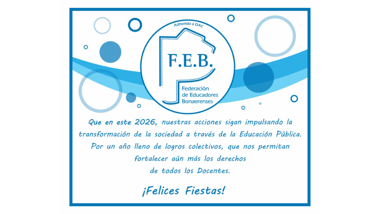¡FELICES FIESTAS!