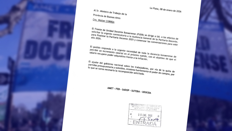 EL FUDB SOLICITA LA CONTINUIDAD DE LA PARITARIA DOCENTE 2025