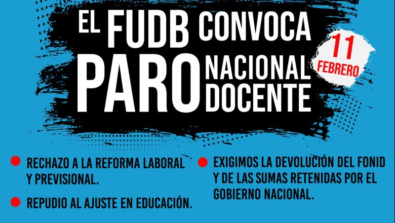 11 DE FEBRERO - PARO NACIONAL DOCENTE