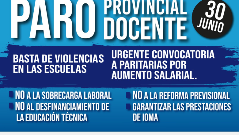 PARO PROVINCIAL DOCENTE