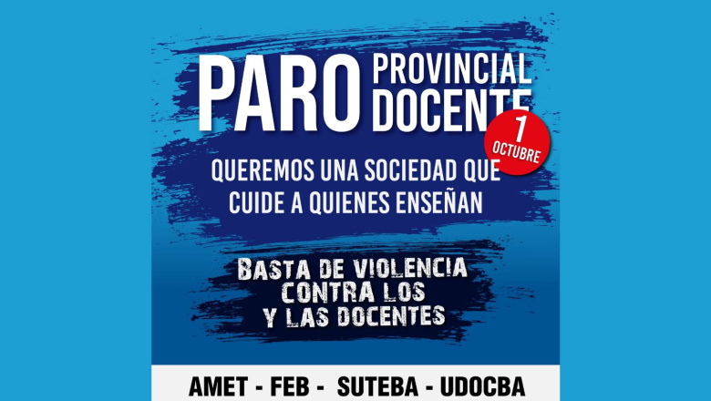 1 de octubre - PARO PROVINCIAL DOCENTE