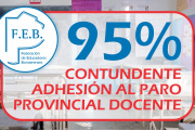 LILIANA OLIVERA: “EL 95% DE ADHESIÓN DEMUESTRA QUE EL PARO DOCENTE ES CONTUNDENTE EN TODA LA PROVINCIA” 